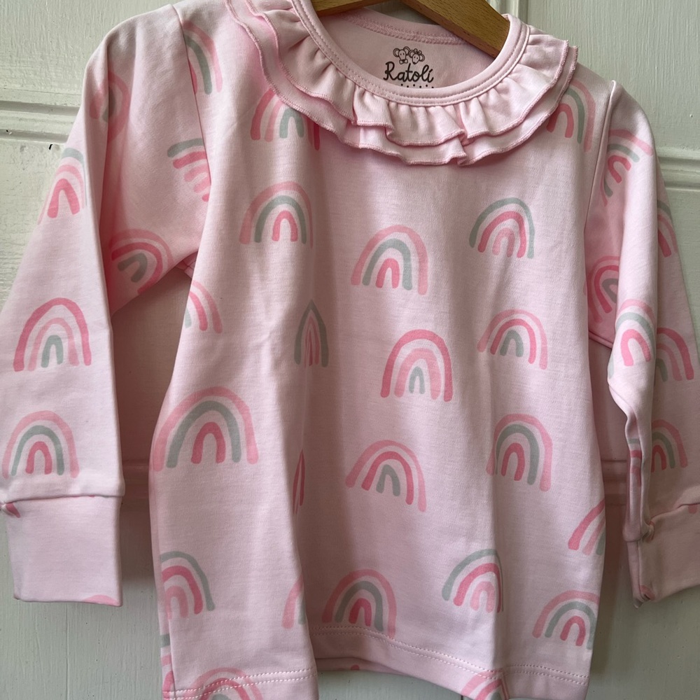 Pink Rainbow Kids Shirt by